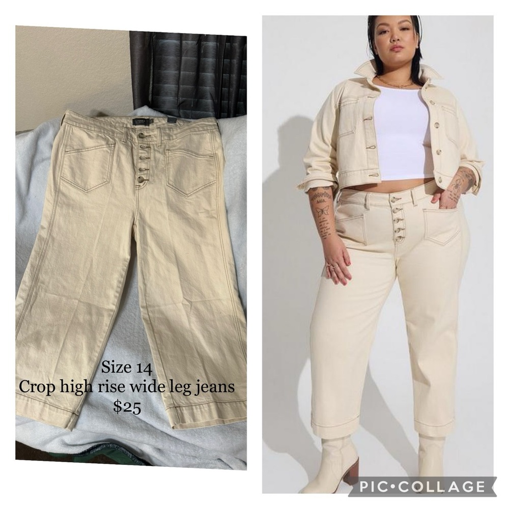 Cropped Wide leg jeans Torrid